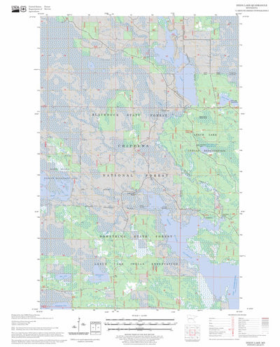 US Forest Service - Topo Dixon Lake, MN FSTopo Legacy digital map