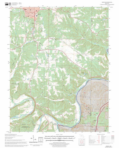 US Forest Service - Topo Dixon, MO FSTopo Legacy digital map