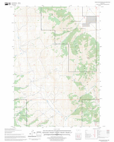 US Forest Service - Topo Dixon Mountain, MT FSTopo Legacy digital map