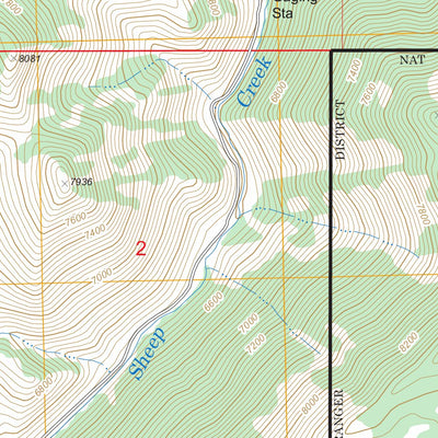 US Forest Service - Topo Dixon Mountain, MT FSTopo Legacy digital map