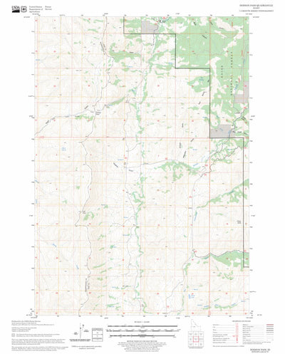 US Forest Service - Topo Dodson Pass, ID FSTopo Legacy digital map