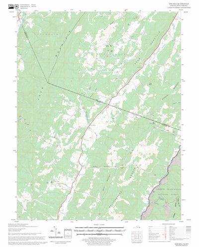 US Forest Service - Topo Doe Hill, VA - WV FSTopo Legacy digital map
