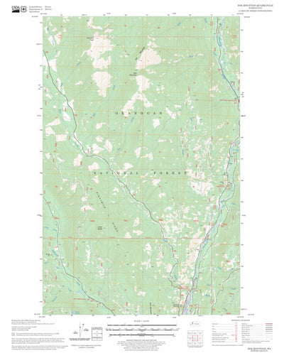 US Forest Service - Topo Doe Mountain, WA FSTopo Legacy digital map