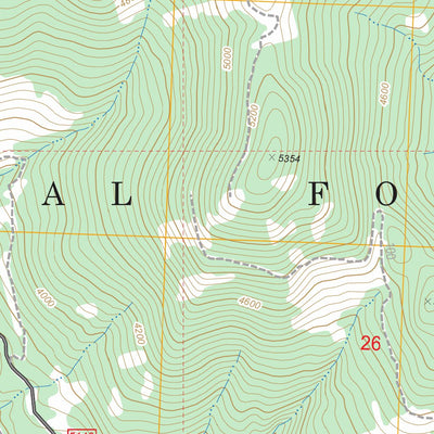 US Forest Service - Topo Doe Mountain, WA FSTopo Legacy digital map