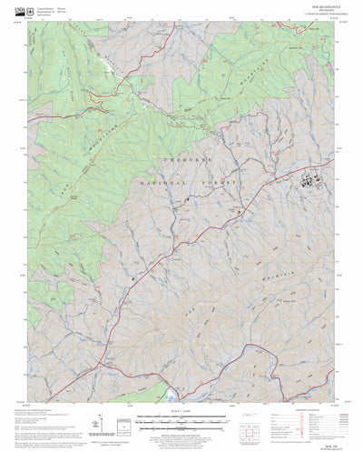 US Forest Service - Topo Doe, TN FSTopo Legacy digital map