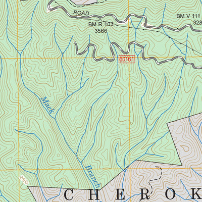 US Forest Service - Topo Doe, TN FSTopo Legacy digital map
