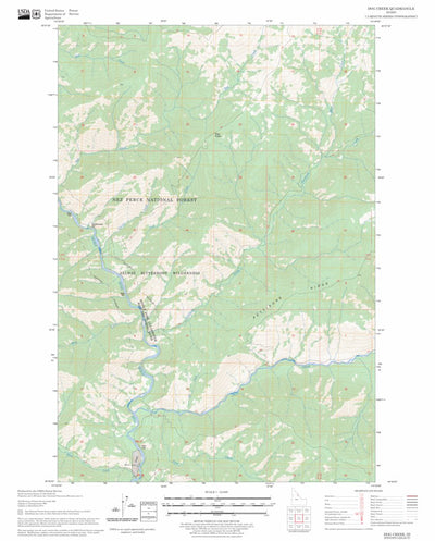 US Forest Service - Topo Dog Creek, ID FSTopo Legacy digital map