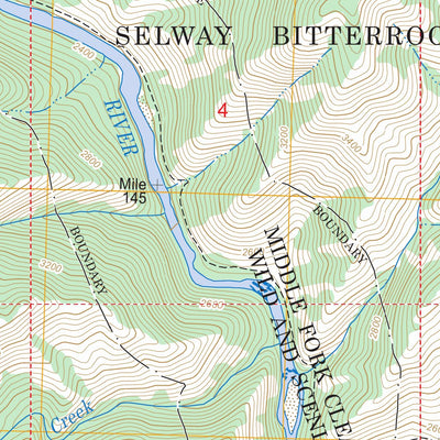 US Forest Service - Topo Dog Creek, ID FSTopo Legacy digital map