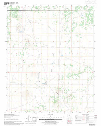 US Forest Service - Topo Dog Knobs, AZ FSTopo Legacy digital map