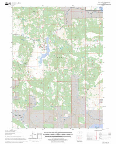 US Forest Service - Topo Dog Lake, OR FSTopo Legacy digital map