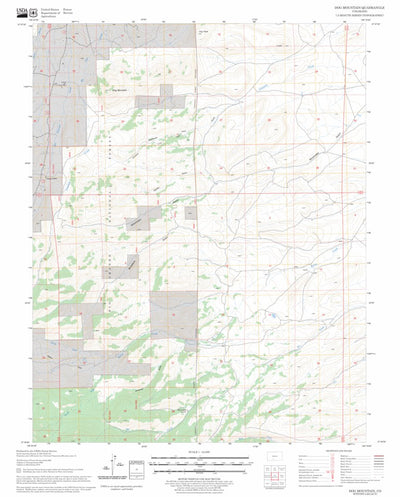 US Forest Service - Topo Dog Mountain, CO FSTopo Legacy digital map