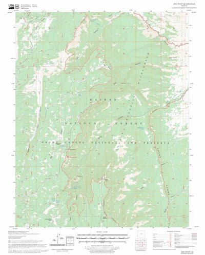 US Forest Service - Topo Dog Point, AZ FSTopo Legacy digital map
