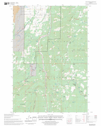US Forest Service - Topo Dog River, OR FSTopo Legacy digital map