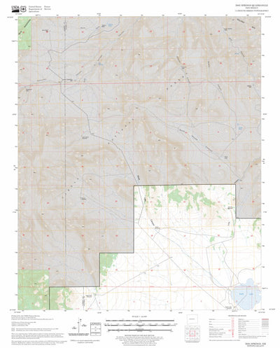US Forest Service - Topo Dog Springs, NM FSTopo Legacy digital map