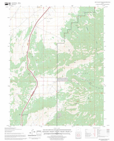 US Forest Service - Topo Dog Valley Peak, UT FSTopo Legacy digital map