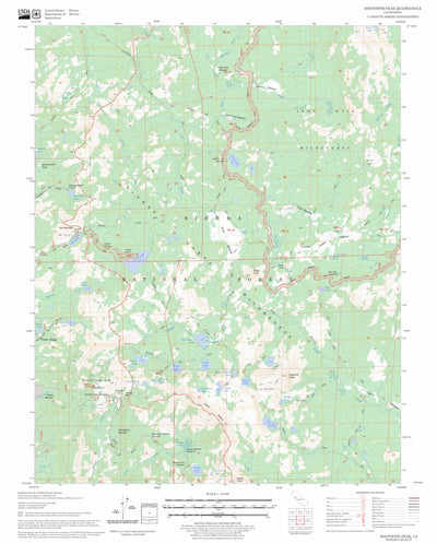 US Forest Service - Topo Dogtooth Peak, CA FSTopo Legacy digital map