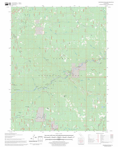 US Forest Service - Topo Dogwood Peak, CA FSTopo Legacy digital map