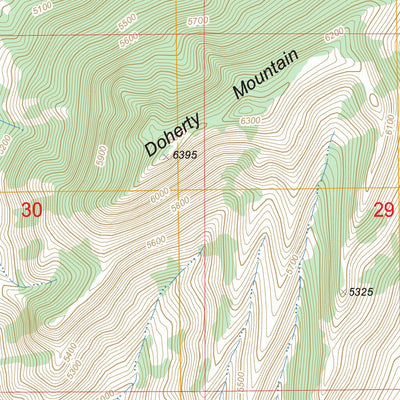 US Forest Service - Topo Doherty Mountain, MT FSTopo Legacy digital map