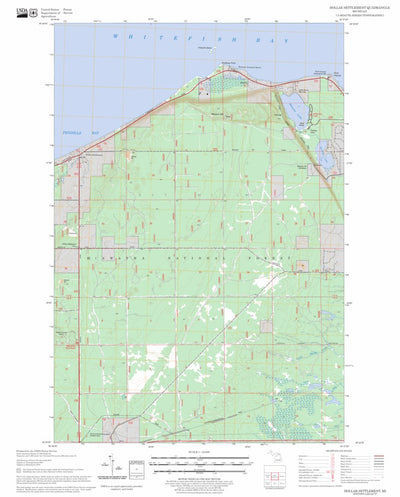 US Forest Service - Topo Dollar Settlement, MI FSTopo Legacy digital map
