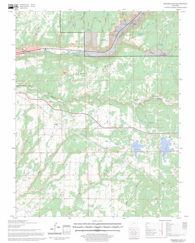 US Forest Service - Topo Dolores East, CO FSTopo Legacy digital map