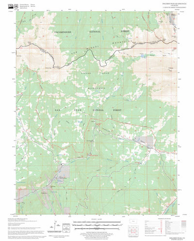 US Forest Service - Topo Dolores Peak, CO FSTopo Legacy digital map