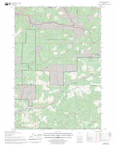 US Forest Service - Topo Dolph, OR FSTopo Legacy digital map