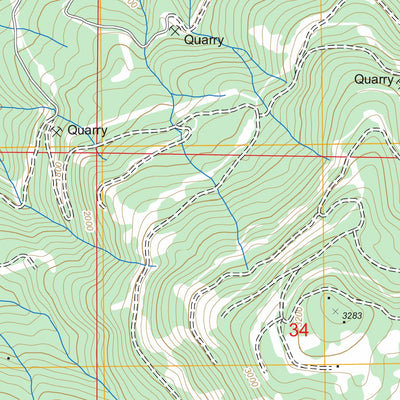 US Forest Service - Topo Dolph, OR FSTopo Legacy digital map