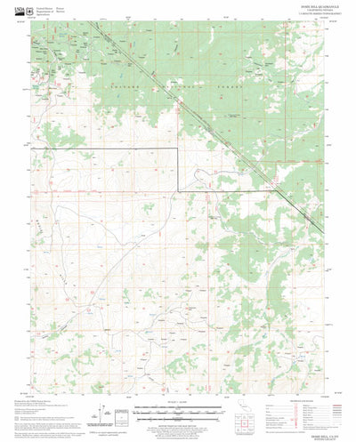 US Forest Service - Topo Dome Hill, CA - NV FSTopo Legacy digital map