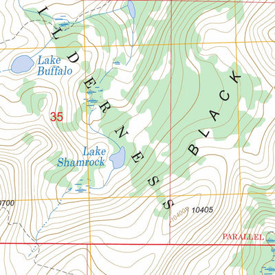 US Forest Service - Topo Dome Lake, WY FSTopo Legacy digital map