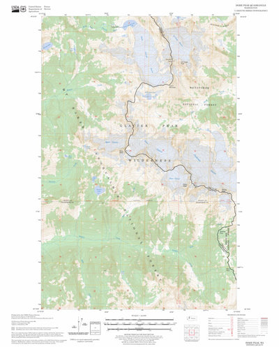 US Forest Service - Topo Dome Peak, WA FSTopo Legacy digital map