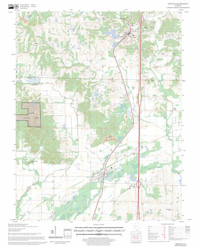 US Forest Service - Topo Dongola, IL FSTopo Legacy digital map