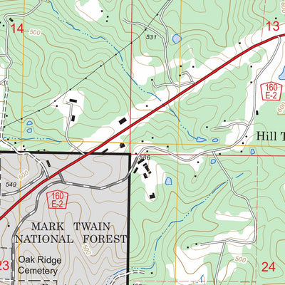 US Forest Service - Topo Doniphan North, MO FSTopo Legacy digital map
