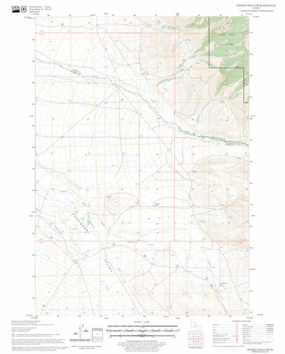 US Forest Service - Topo Donkey Hills NW, ID FSTopo Legacy digital map
