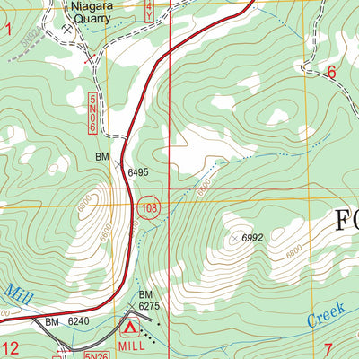 US Forest Service - Topo Donnell Lake, CA FSTopo Legacy digital map