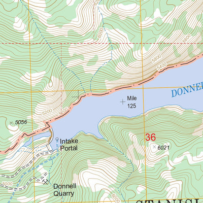 US Forest Service - Topo Donnell Lake, CA FSTopo Legacy digital map