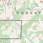 US Forest Service - Topo Dooley Mountain, OR FSTopo Legacy digital map