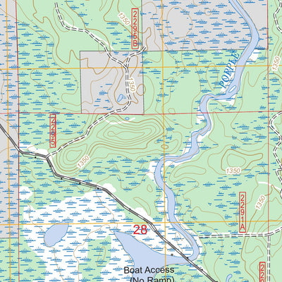 US Forest Service - Topo Dora Lake, MN FSTopo Legacy digital map