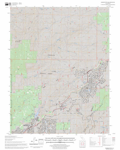 US Forest Service - Topo Dorrington, CA FSTopo Legacy digital map