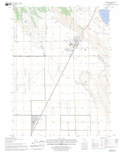 US Forest Service - Topo Dorris, CA FSTopo Legacy digital map