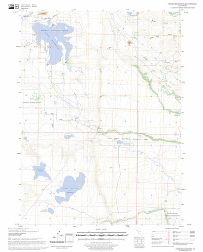 US Forest Service - Topo Dorris Reservoir, CA FSTopo Legacy digital map