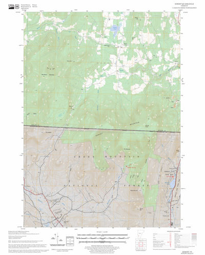 US Forest Service - Topo Dorset, VT FSTopo Legacy digital map