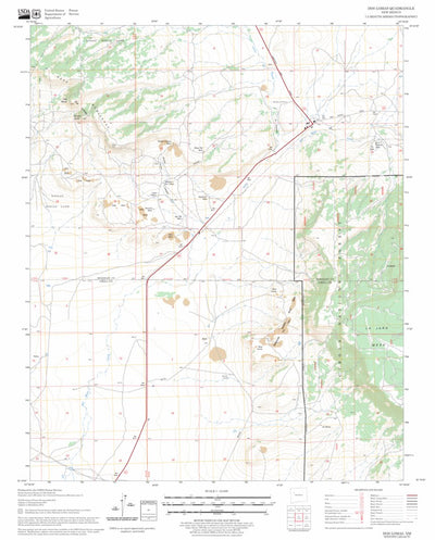 US Forest Service - Topo Dos Lomas, NM FSTopo Legacy digital map