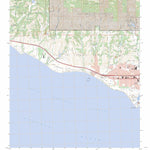 US Forest Service - Topo Dos Pueblos Canyon, CA FSTopo Legacy digital map