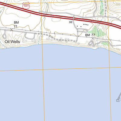 US Forest Service - Topo Dos Pueblos Canyon, CA FSTopo Legacy digital map