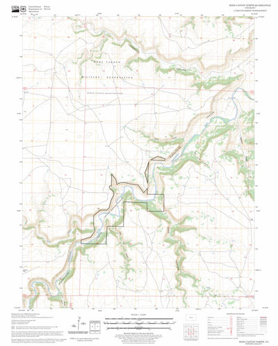 US Forest Service - Topo Doss Canyon North, CO FSTopo Legacy digital map