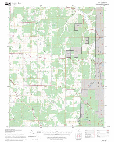 US Forest Service - Topo Doss, MO FSTopo Legacy digital map