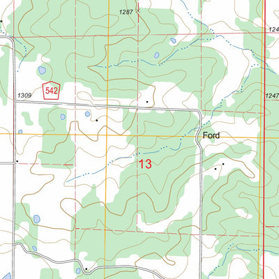 US Forest Service - Topo Doss, MO FSTopo Legacy digital map