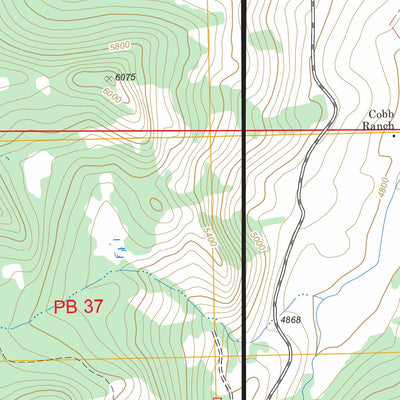 US Forest Service - Topo Double Falls, MT FSTopo Legacy digital map