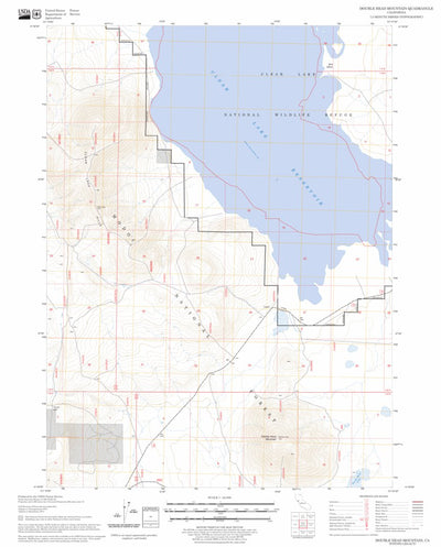 US Forest Service - Topo Double Head Mountain, CA FSTopo Legacy digital map