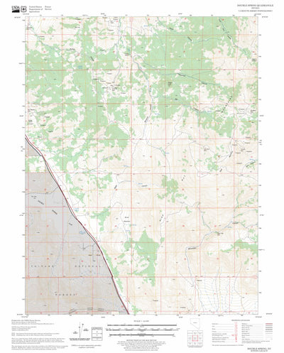 US Forest Service - Topo Double Spring, NV FSTopo Legacy digital map